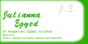 julianna egyed business card